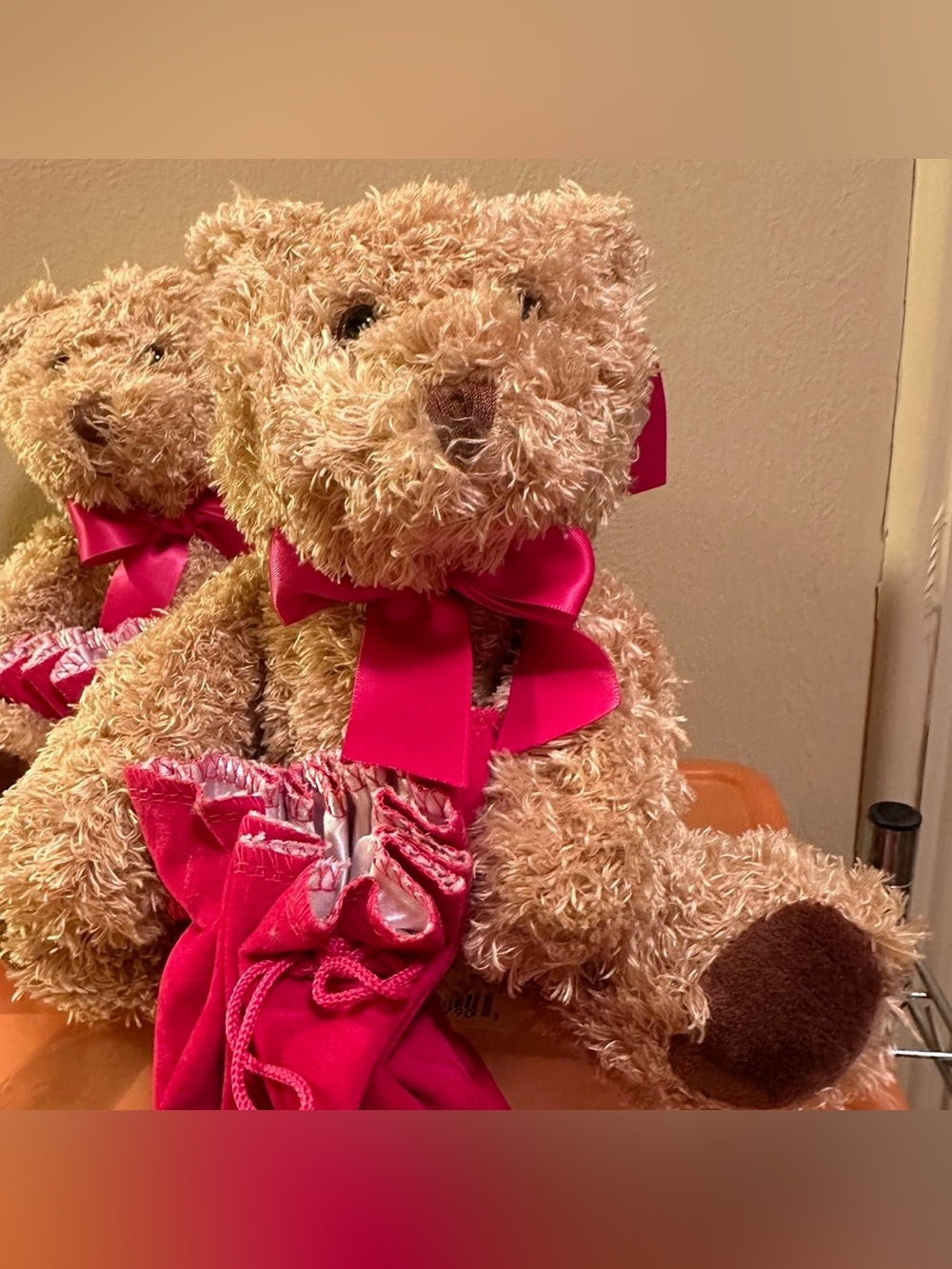 Jewelry bag Valentine’s Day gift bag teddy bear.